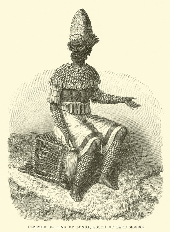Cazembe or King of Lunda, South of Lake Moero by English School