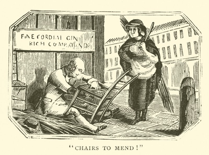 Chair mender by English School