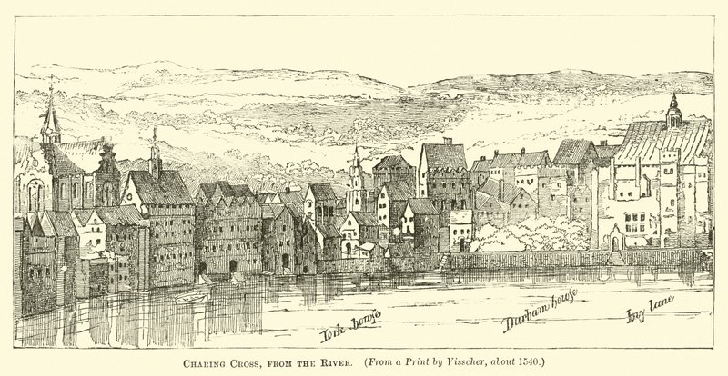 Charing Cross, from the River by English School
