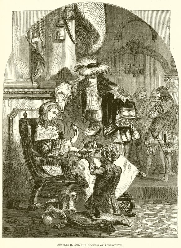 Charles II and the Duchess of Portsmouth by English School