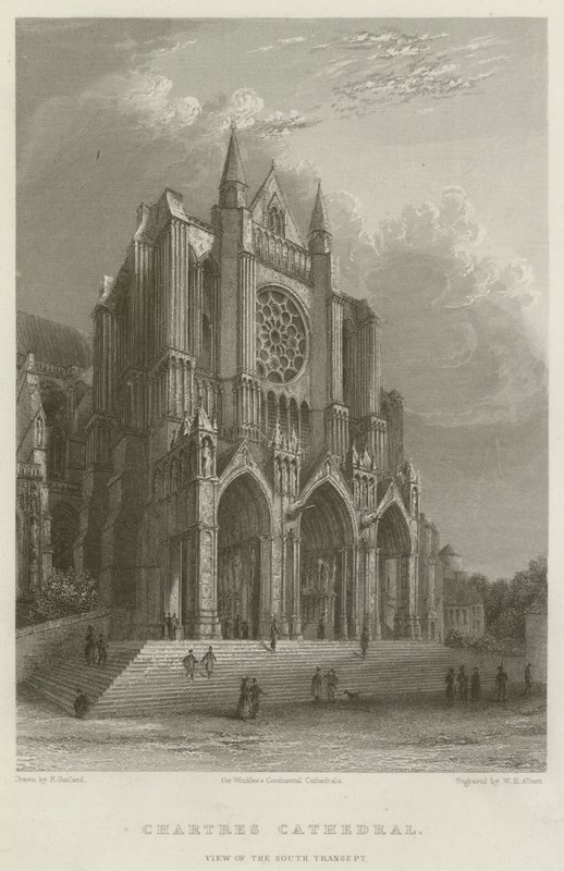 Chartres Cathedral, View of the South Transept by English School
