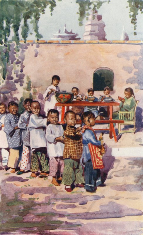 Children of China: Children at Food and at Play by English School