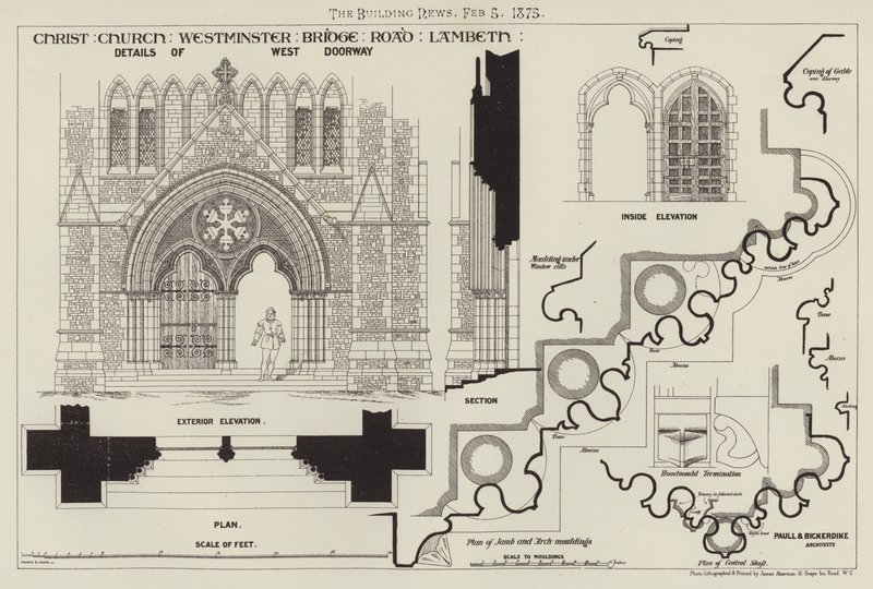 Christ Church, Westminster Bridge Road, Lambeth by English School