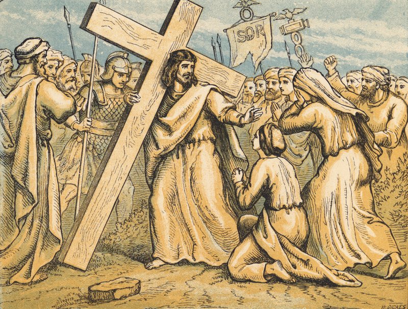 Christ Bearing His Cross by English School