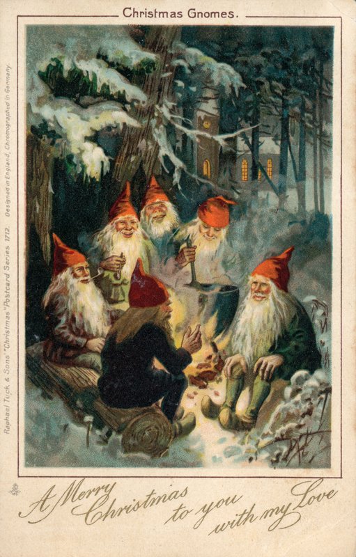 Christmas Gnomes by English School