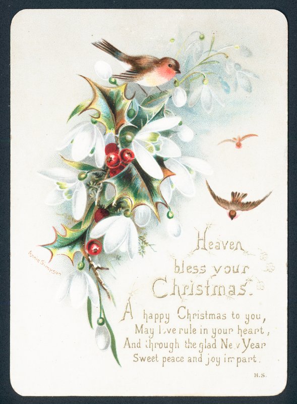 Christmas card - Heaven bless your Christmas by English School