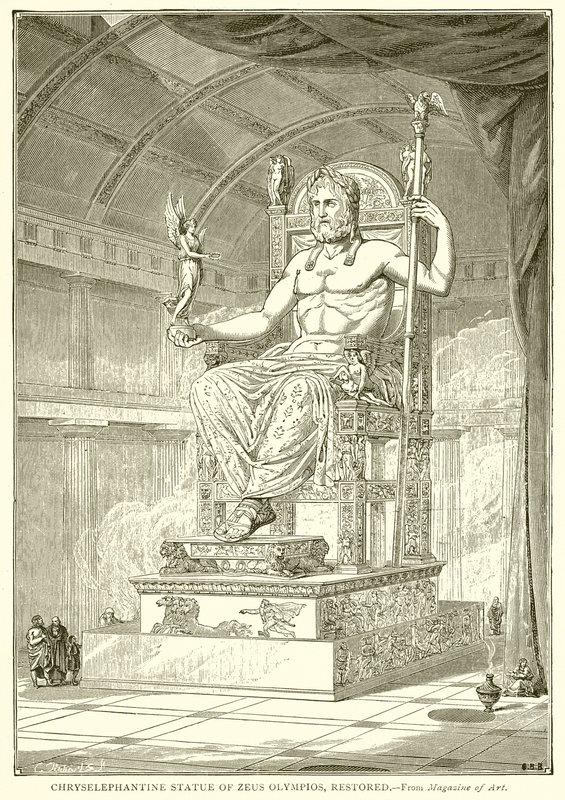 Chryselephantine Statue of Zeus Olympios, Restored by English School