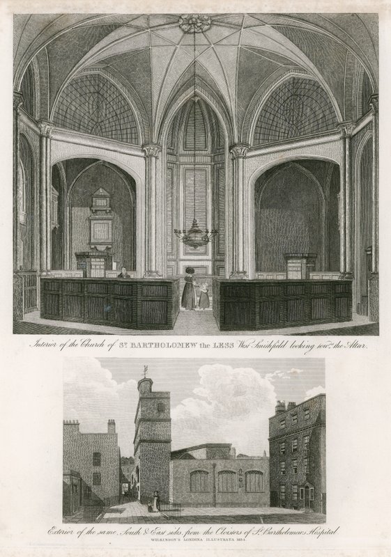 Church of St Bartholomew the Less, West Smithfield by English School
