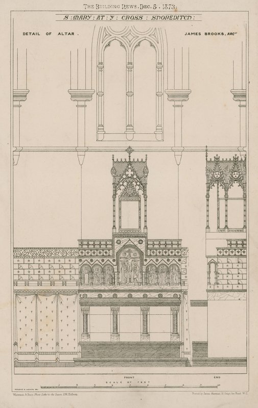 Church of St Mary at the Cross, Shoreditch by English School