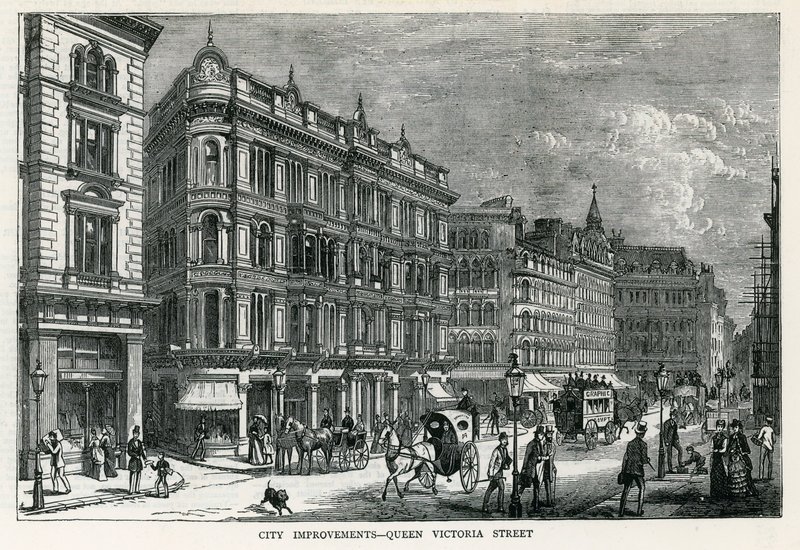 City Improvements - Queen Victoria Street, London by English School