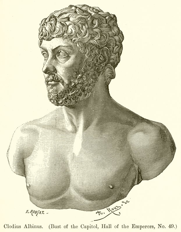 Clodius Albinus (Bust of the Capitol, Hall of the Emperors, No. 49) by English School