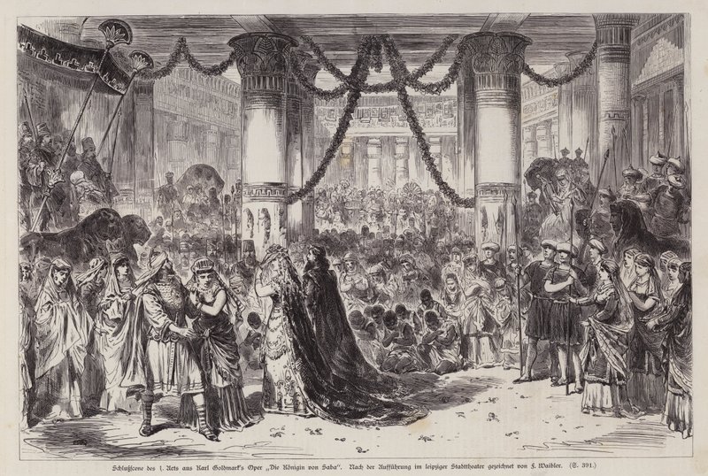 Closing scene of Act I of Karl Goldmark