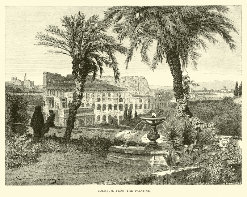 Coliseum, from the Palatine by English School