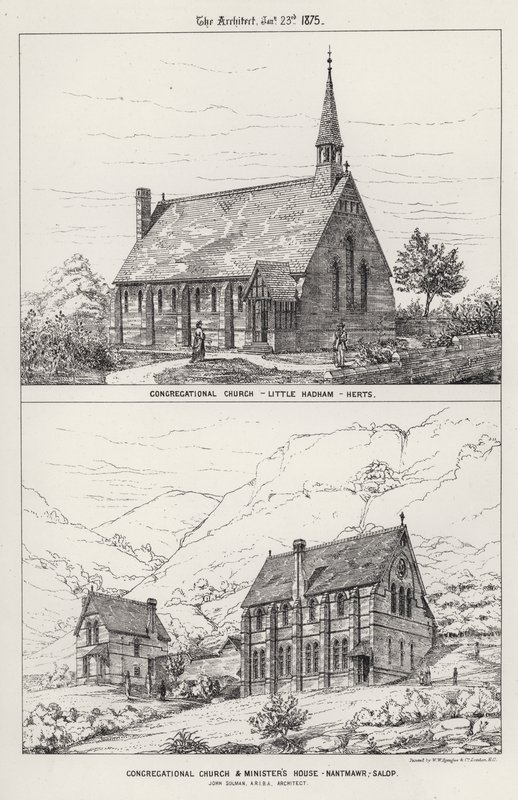 Congregational Church, Little Hadham, Herts; Congregational Church and Minister