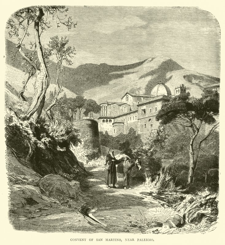 Convent of San Martino, Near Palermo by English School
