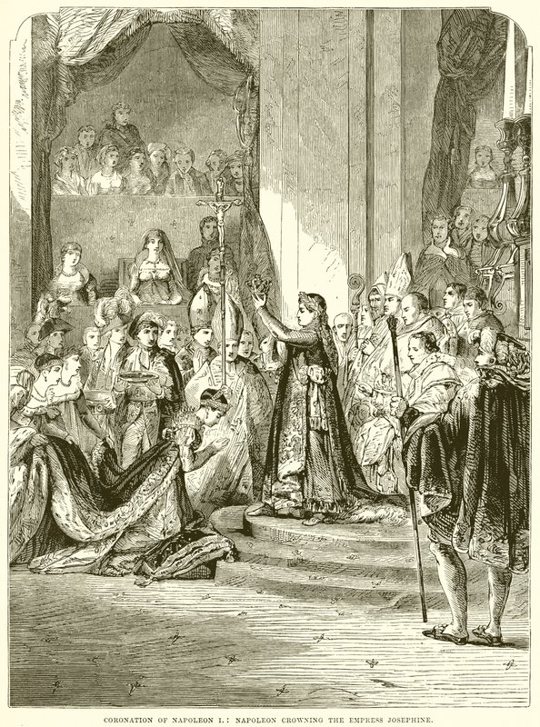 Coronation of Napoleon I: Napoleon Crowning the Empress Josephine by English School