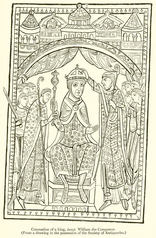 Coronation of a King, Temp William the Conqueror by English School