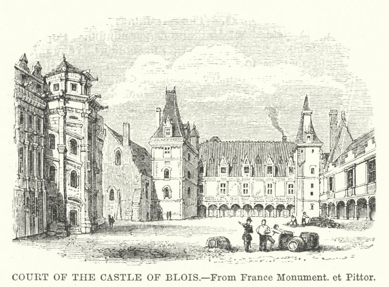 Court of the Castle of Blois by English School
