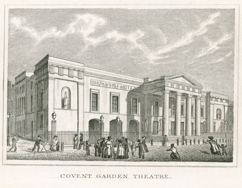Covent Garden Theatre, London by English School