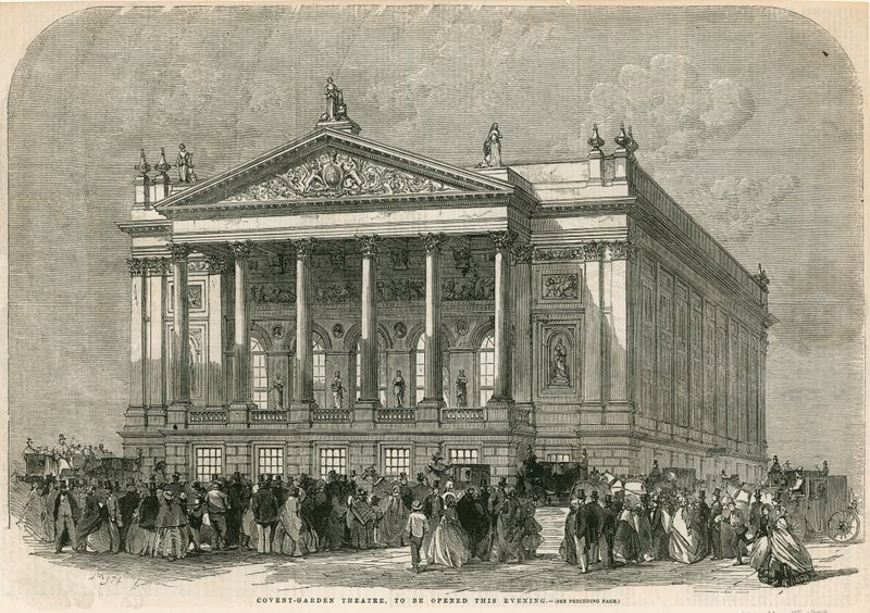 Covent Garden Theatre, London - to be opened this evening by English School