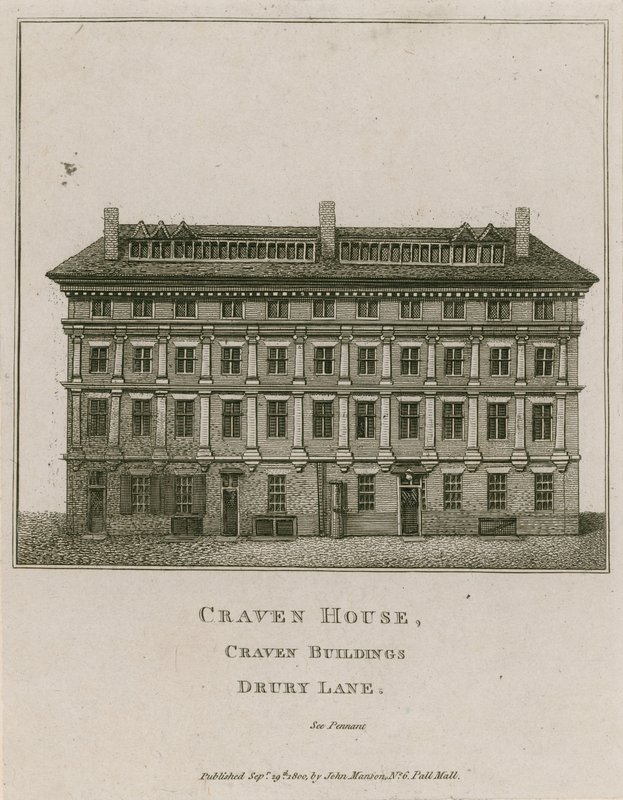 Craven House, Craven Buildings, Drury Lane, London by English School