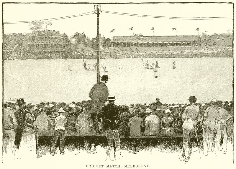 Cricket Match, Melbourne by English School