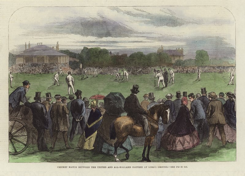 Cricket Match between the United and All-England Elevens by English School