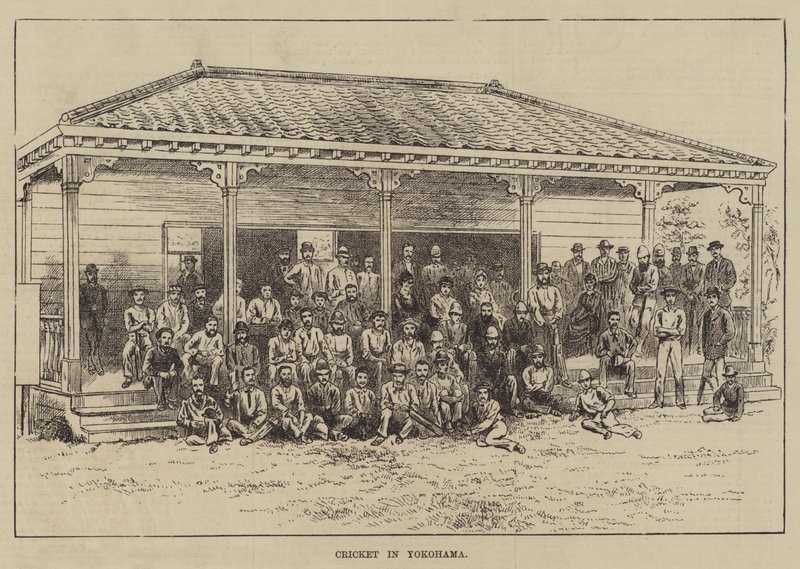 Cricket in Yokohama by English School