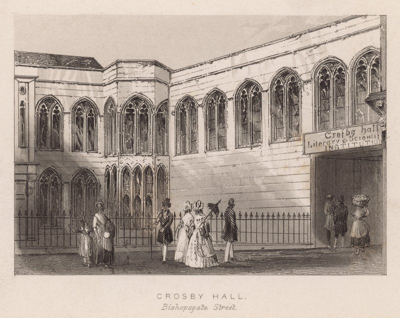 Crosby Hall, Bishopsgate Street, London by English School