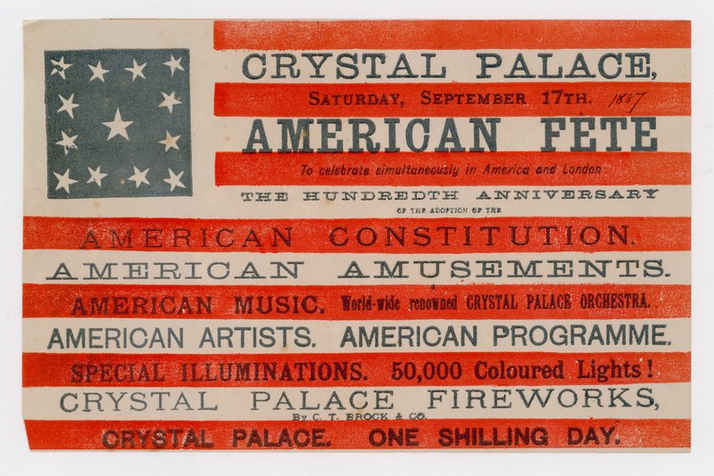 Crystal Palace, American Fete, 17 September 1887 by English School