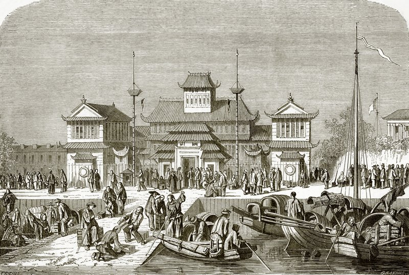 Custom House at Shanghai by English School