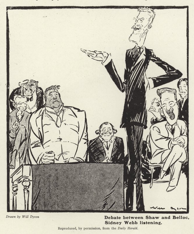 Debate Between George Bernard Shaw and Hilaire Belloc by English School