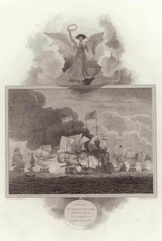 Defeat of the Dutch Fleet, July 13 1653, by Admirals Blake and Monk by English School