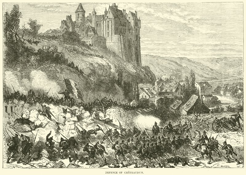 Defence of Chateaudun, October 1870 by English School