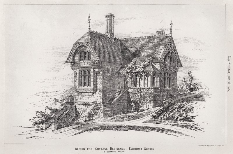 Design for Cottage Residence, Ewhurst, Surrey by English School