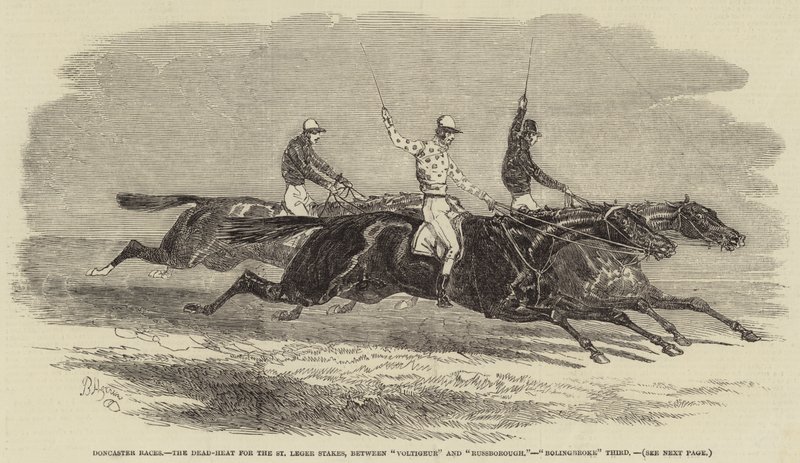 Doncaster Races, the Dead-Heat for the St Leger Stakes, between 