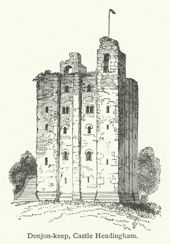Donjon-Keep, Castle Headingham by English School