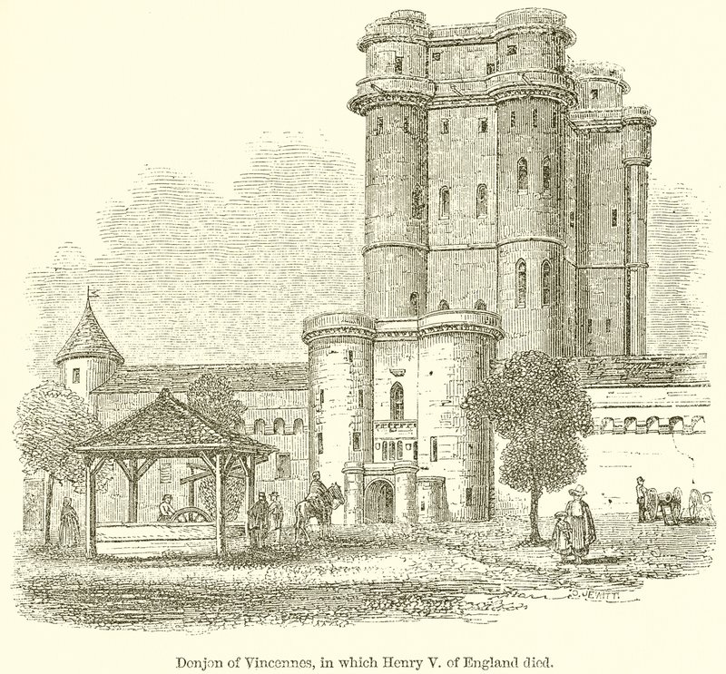 Donjon of Vincennes, in which Henry V of England died by English School
