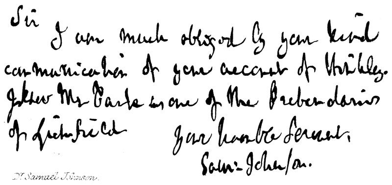 Dr Samuel Johnson by English School