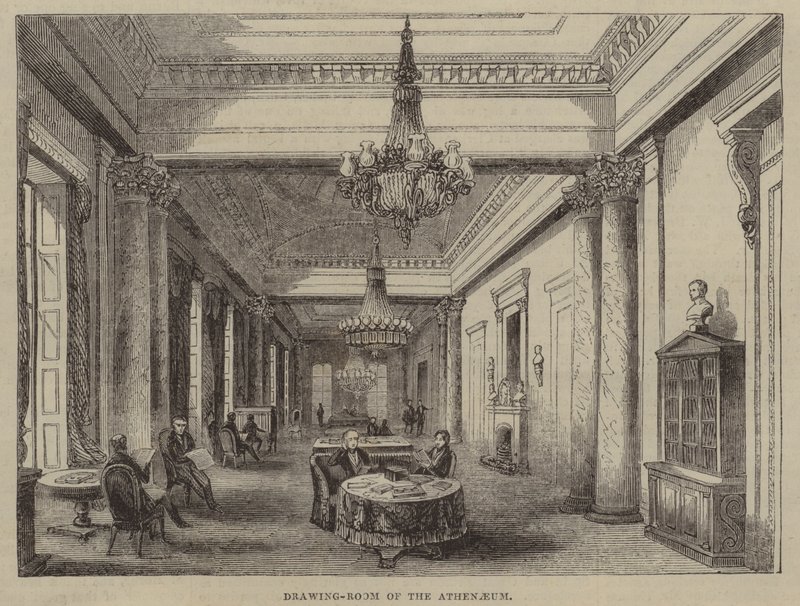 Drawing Room at the Athenaeum Club, London by English School