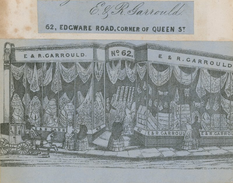 E & R Garrould, 62 Edgware Road, Corner of Queen Street, London by English School
