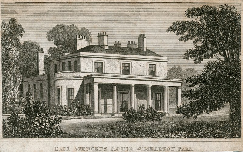 Earl Spencers House, Wimbledon Park by English School