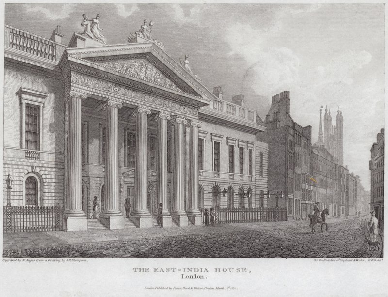 East-India House on Leadenhall Street by English School