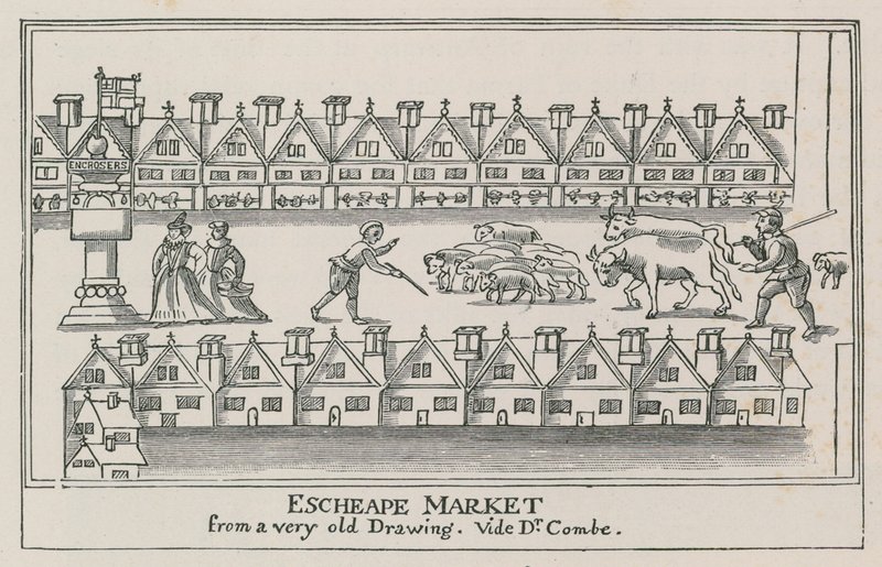 Eastcheap, Circa 1598 by English School