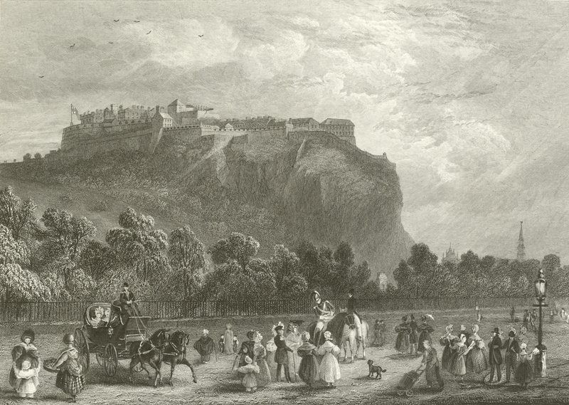 Edinburgh Castle from Princes Street by English School