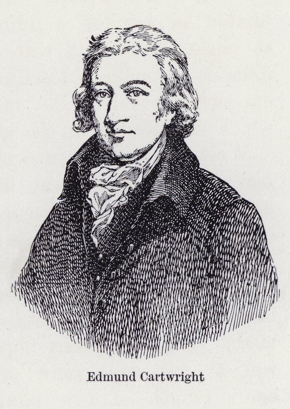 Edmund Cartwright, English Inventor of the Power Loom (litho) by English School