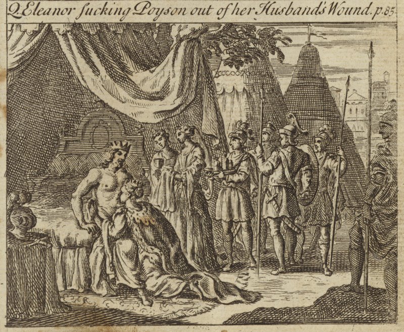 Eleanor of Castile, Queen Consort of King Edward I of England, Sucking Poison Out of Her Husband
