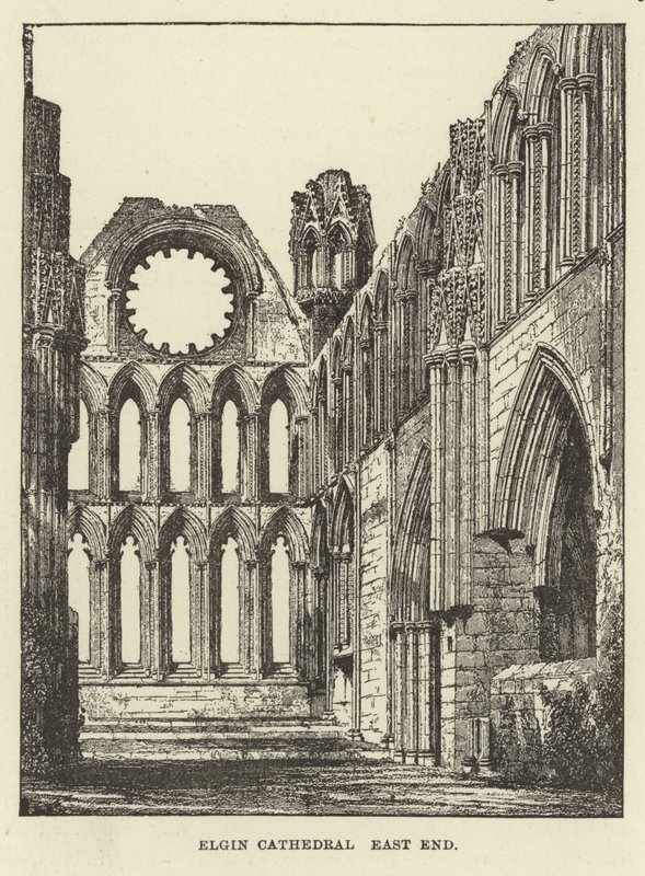 Elgin Cathedral East End by English School