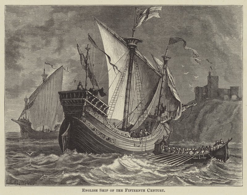 English Ship of the Fifteenth Century by English School