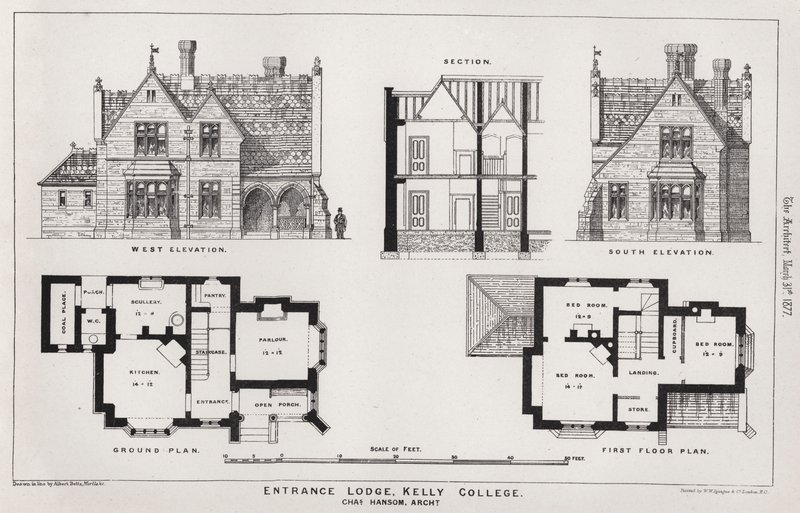 Entrance Lodge, Kelly College by English School